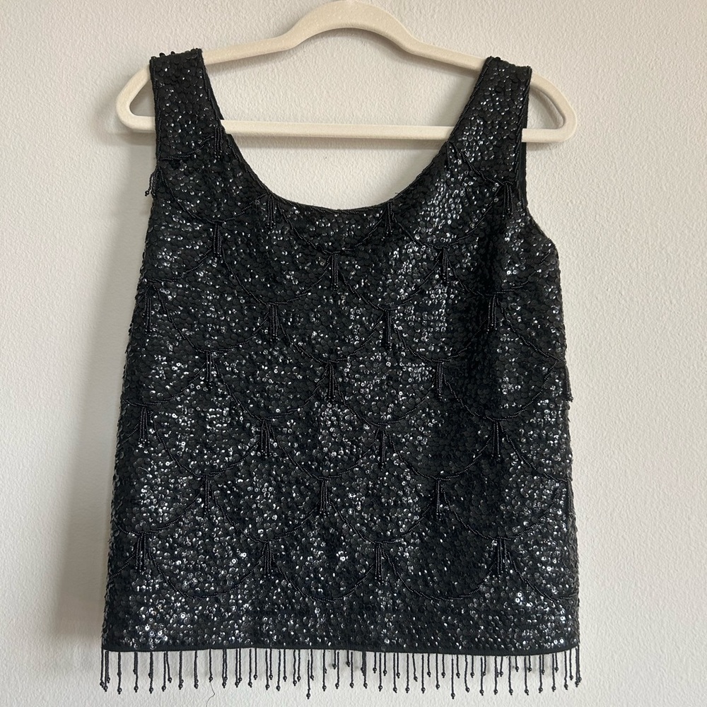 Harilela Hong Kong Vintage beaded top